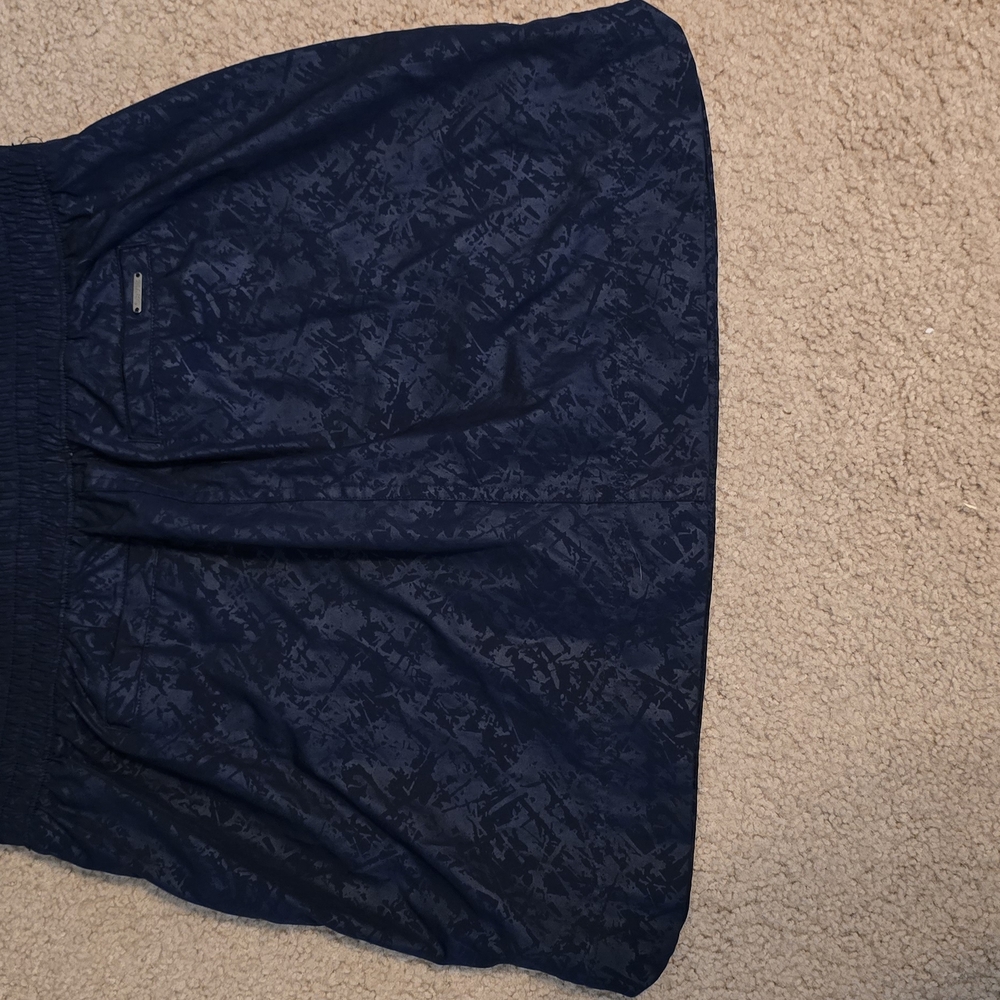 Navy Blue Patterned Skort Orvis
